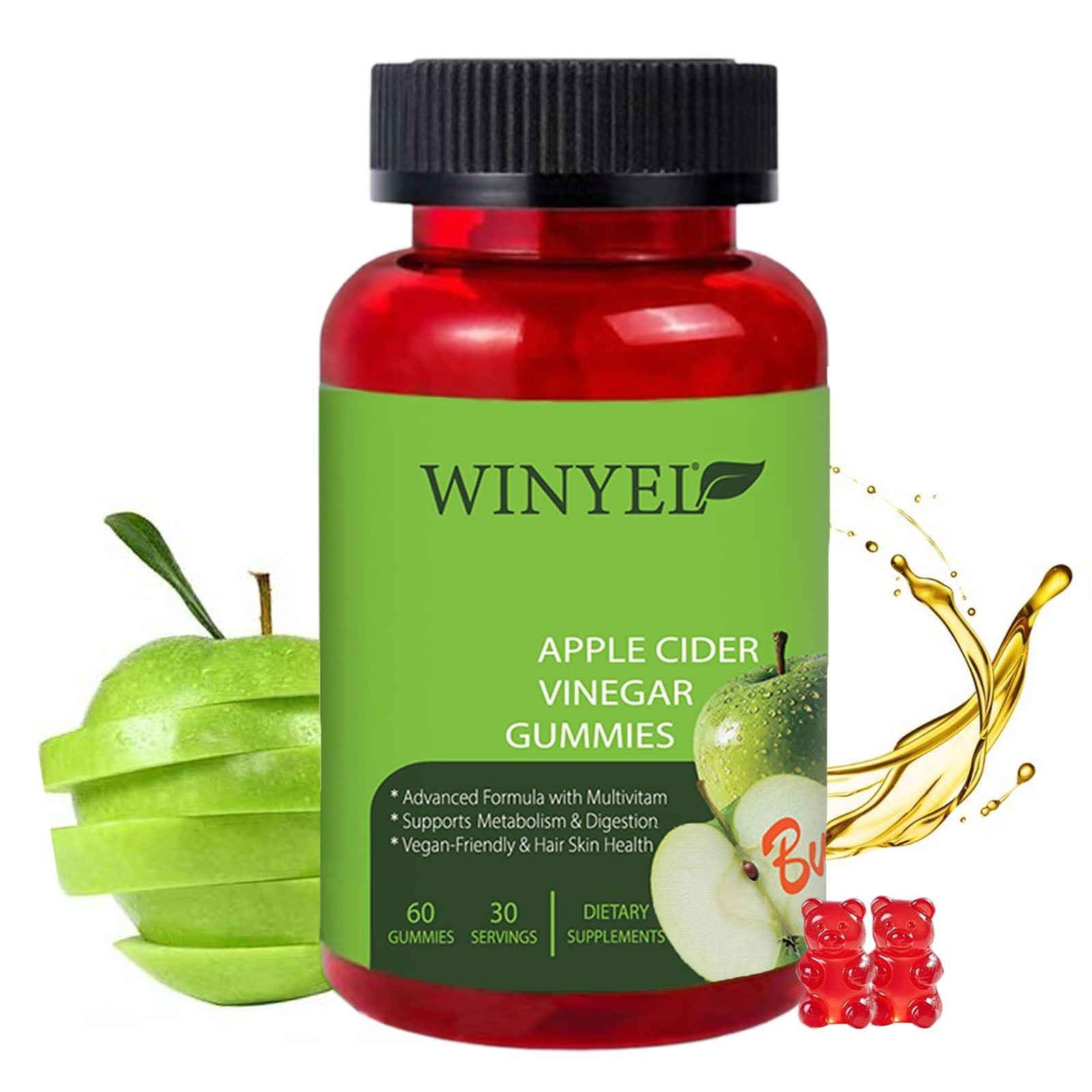 Apple Cider Vinegar Gummies with B12