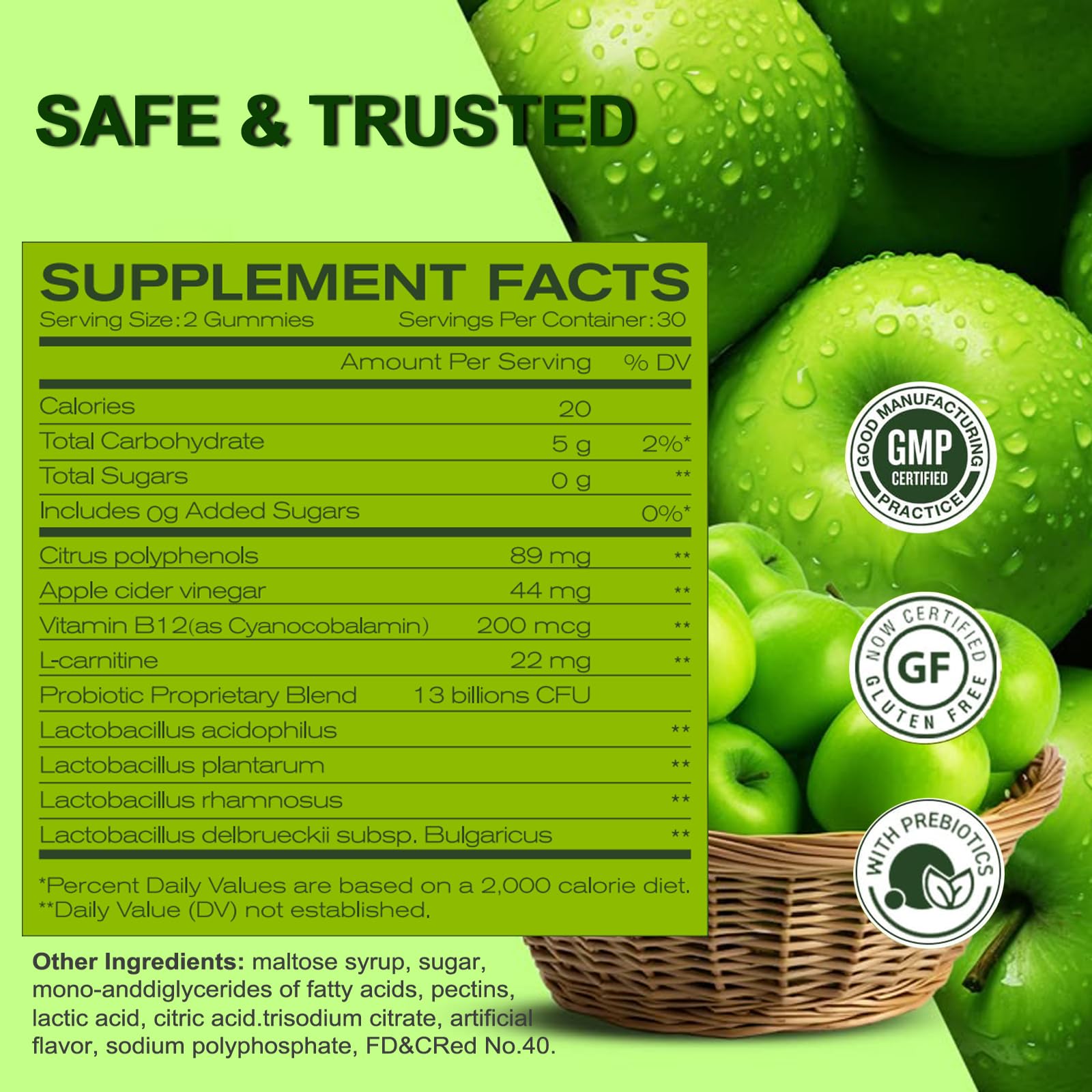 Apple Cider Vinegar Gummies with B12